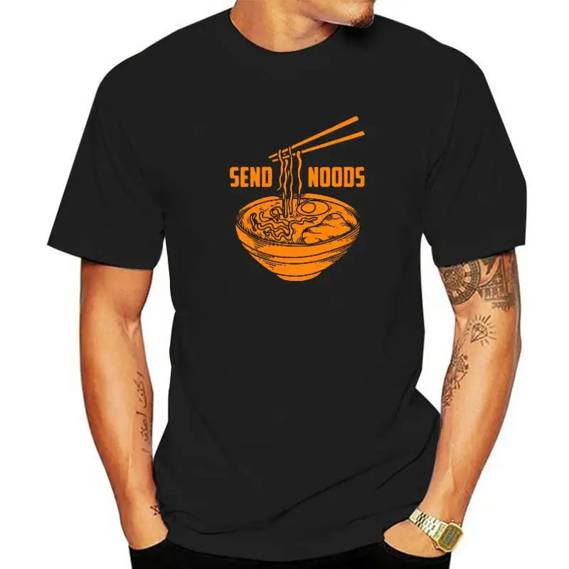 

mens t-shirt Funny Send Noods - Noodles Gift Shirt For Men And Women Cotton Tops Shirts For Men Casual T Shirts Street MAN