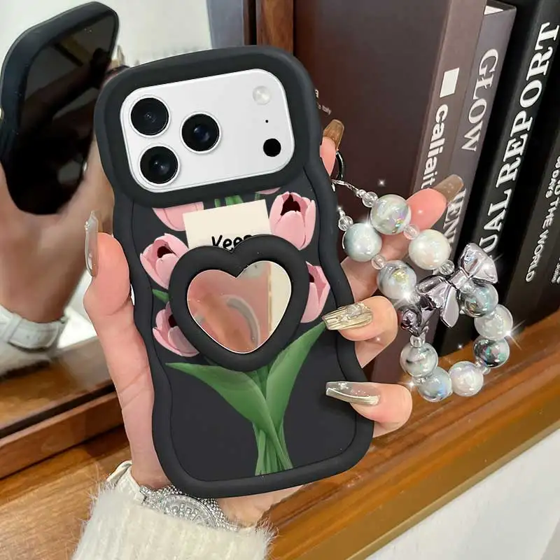 Stay Happy Phone Accessory Set: Phone Case, Lanyard & Stand
