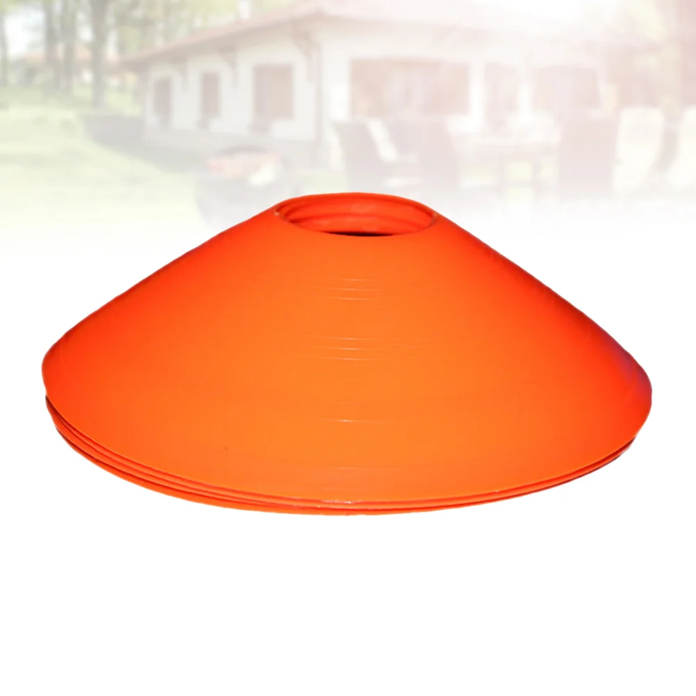 12PC Marker Discs Football Soccer Rugby Round Cones Sports Equipment for Fitness Training (Orange) 3