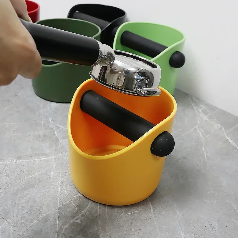 Coffee Knock Box Espresso Grounds Container Anti Slip Powder Beveled Residue Dump Bin Bucket  Barista Accessories Maker Tools