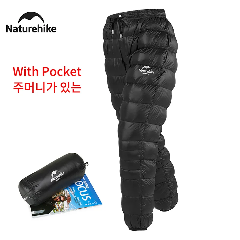 Hiking Pants Naturehike Winter Waterproof Ultralight Warm Duck Down Outdoor Woman Hombre Rain hiking pants