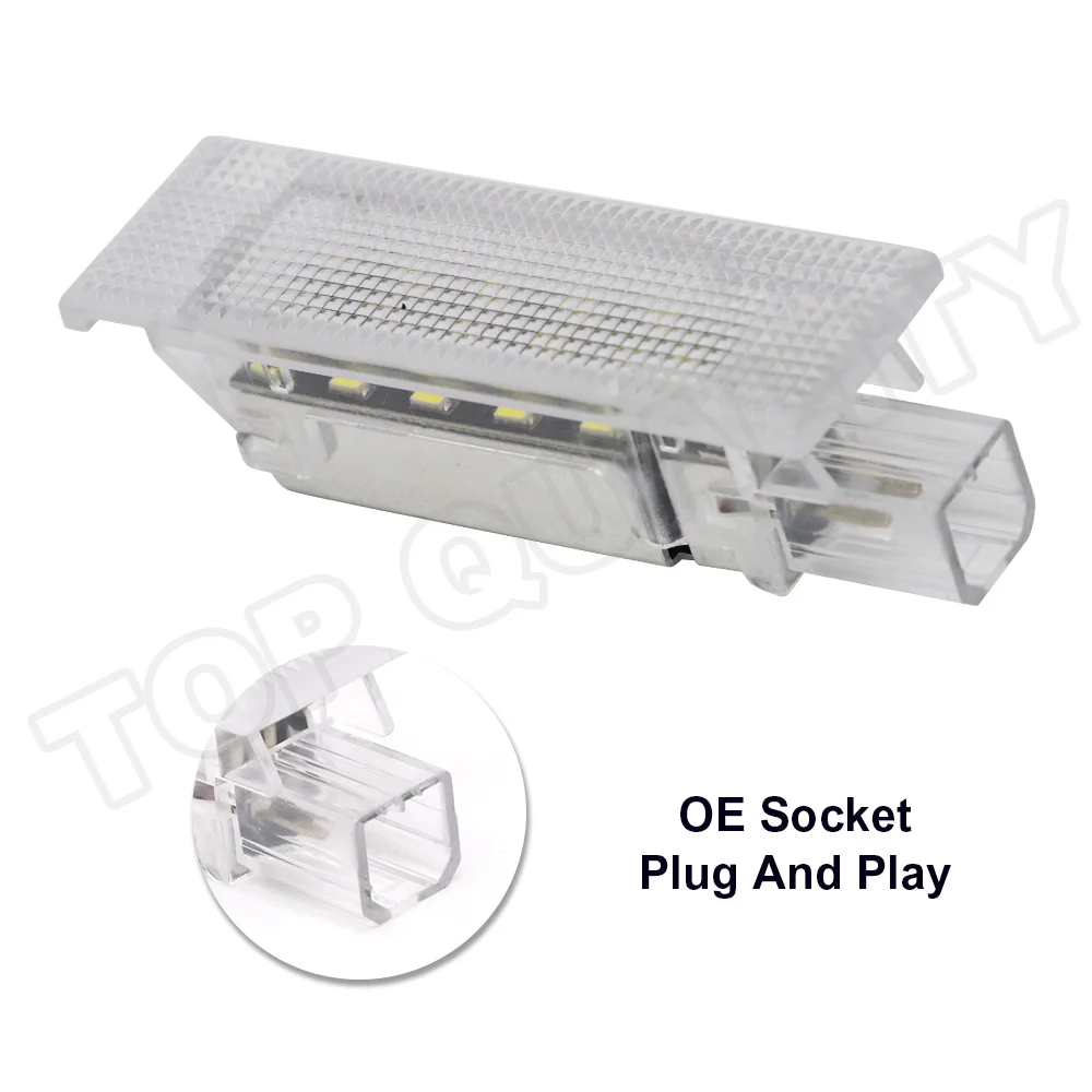 2x For Fiat 500 500L 500X Panda Croma Ritmo Grande Punto Led Luggage Compartment Light Interior LED Trunk Boot Lamps