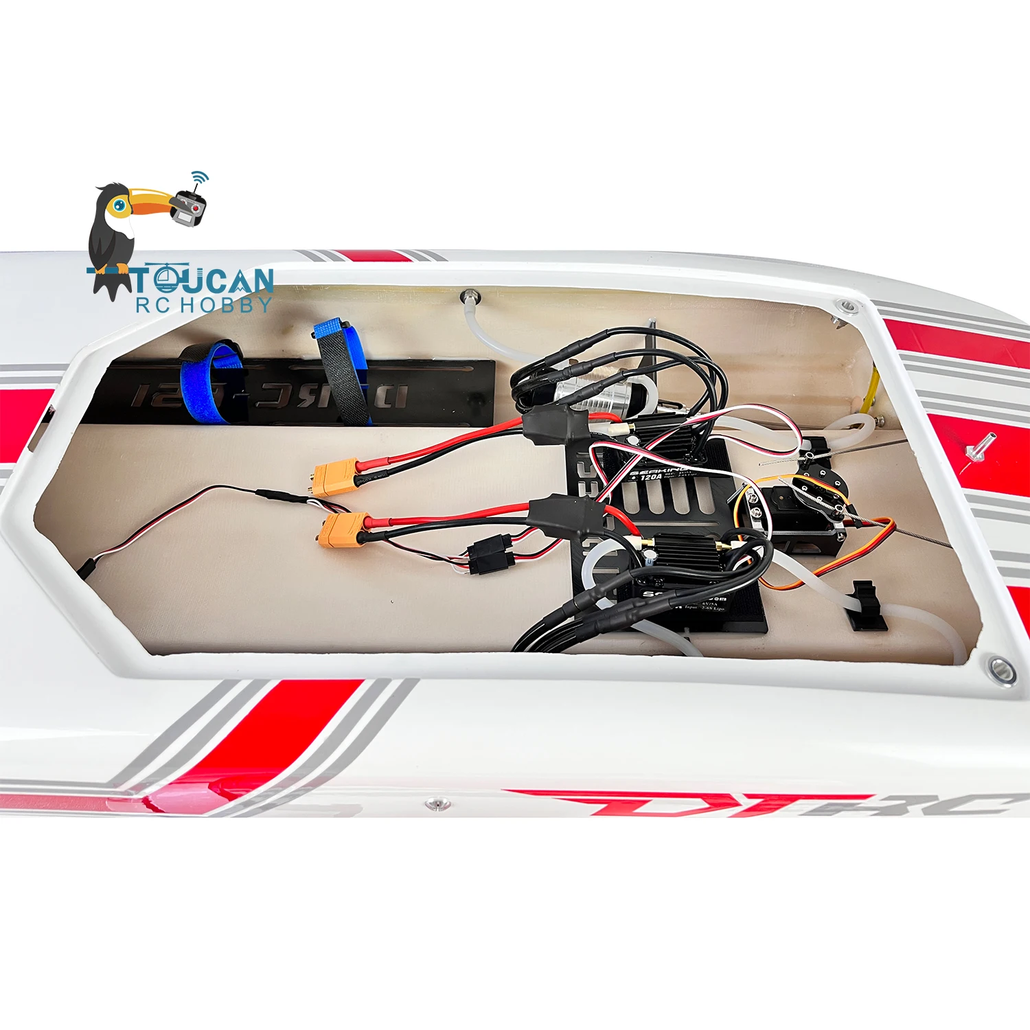DTRC E51 Electric PNP RC Racing Boat Made With Kevlar Dual Motor Servo ESC Speedboat Boy Outdoor Toys for Boys TH19571-SMT8 5