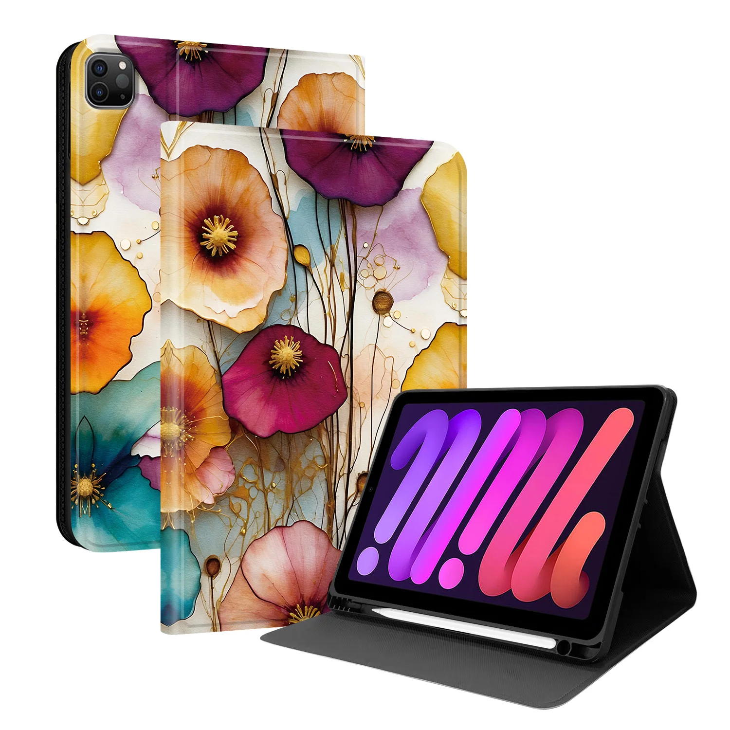 Premium Leather Tablet Case with Stylus Holder