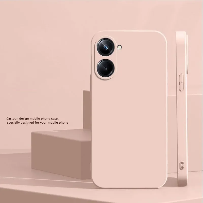 Fashionable Soft Silicone Shockproof Bumper Solid Color TPU Back Cover