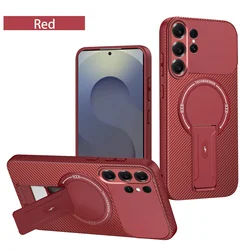 Magnetic Mount Bracket Protective Phone Case for Realme C85 Pro (Red  pdtqcxzj)