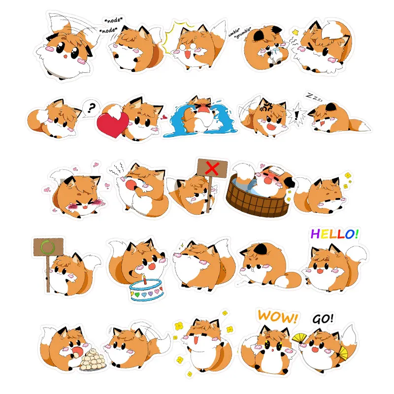 

Cute Waterproof Orange Cat Scrapbooking Stickers DIY Craft Sticker Photo Albums Decor Diary Decor