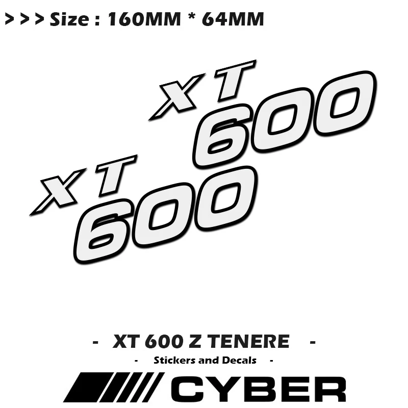 160mm*64mm Fairing Shell Sticker Decal  Motorcycle Sticker XT600 For Yamaha XT 600 Z TENERE fairing shell sticker decal replica full car sticker decals xt600 for yamaha xt 600 z tenere 1983 1984
