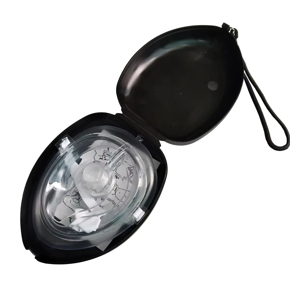 Reusable professional emergency cardiopulmonary resuscitation breathing mask to protect rescue personnel with artificial respira
