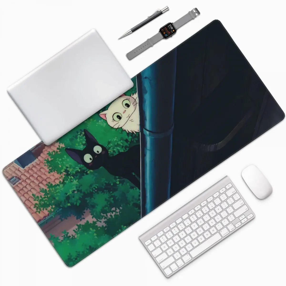 CartoonFunnyCatXxlMousePadAccessoriesOfficeMousesMatsPink