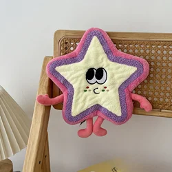Set of 2 Modern Cartoon Pattern Polyester Washcloths | Hand Wash Towel (Pink)