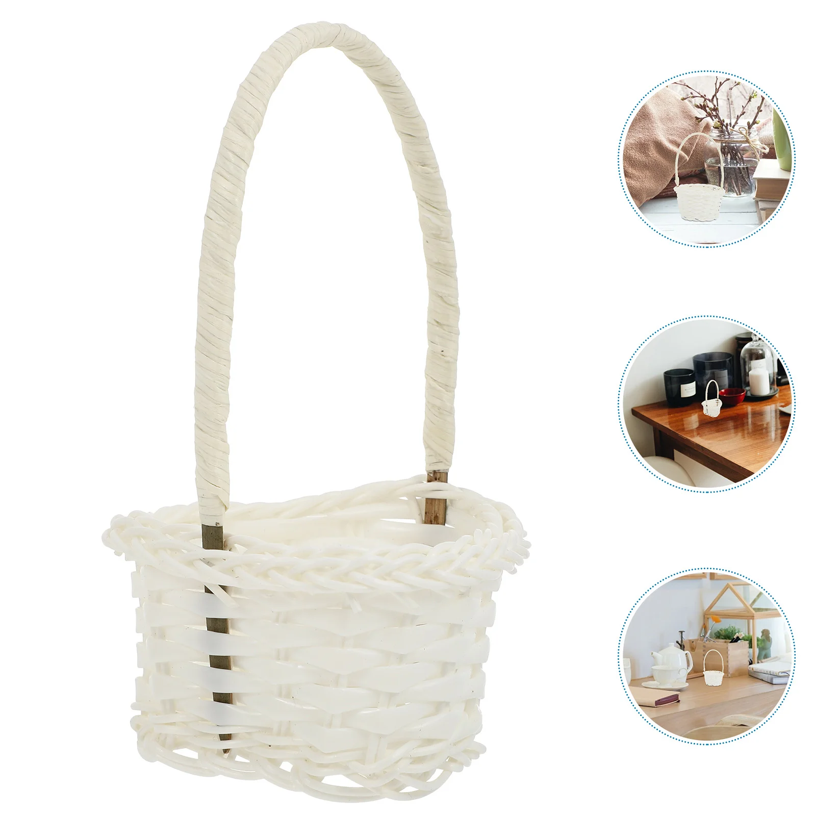 6pcs Durable Woven Baskets Distinctive Rattan Baskets Baskets 4
