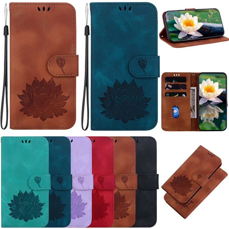 Magnetic Leather Flip Wallet Case with Enhanced Protection