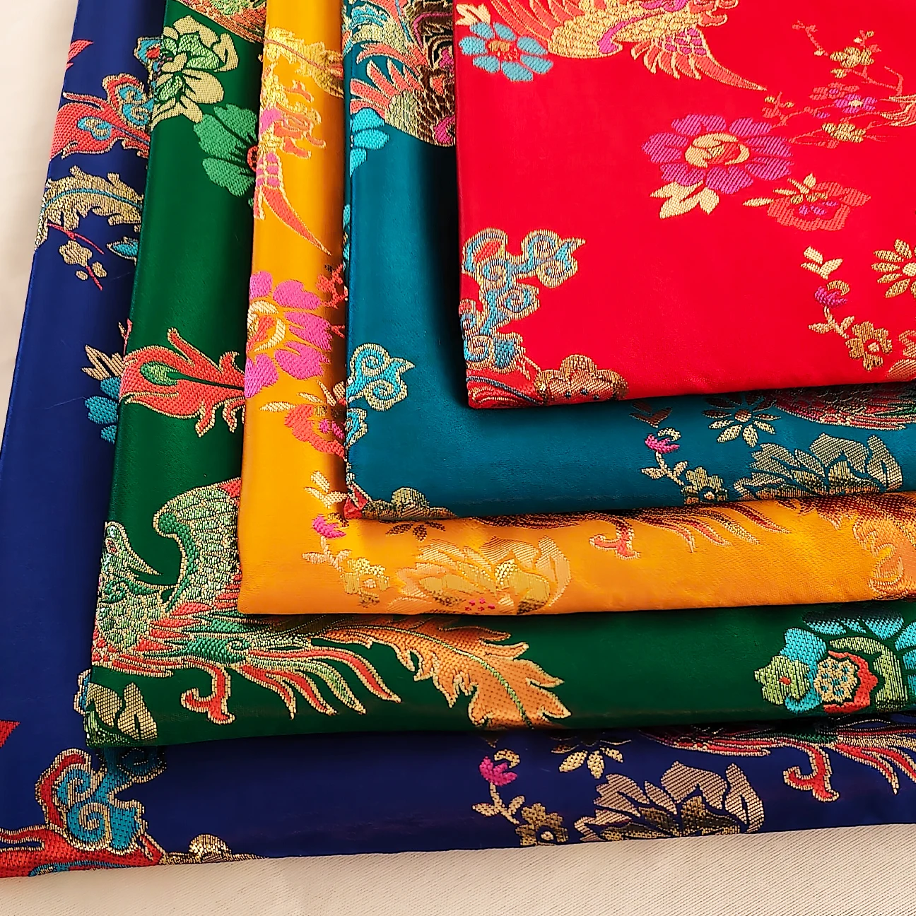 

Chinese Style Brocade Fabric Han Chinese Clothing Fabric Chinese Style Phoenix Cheongsam Cloth