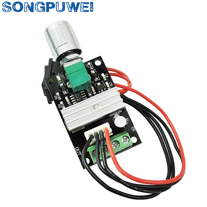 FTVOGUE Controller Di Velocità Del Motore DC 6V 12V 24V 3A 80W PWM Reversibile Con Morsetti A Vite Per Fare Piccoli Lavoretti Del Fai Da Te - Foto 2