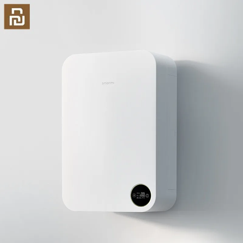 YOUPIN-Smartmi 벽걸이 형 가정용 저소음 공기 청정기, 앱 지능형 제어 산소 공급 클리너 공기 청정기