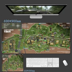 Escape from Tarkov Large Gaming Mouse Pad - Clear Print Desk Mat - 290X250X2MM (Map1)