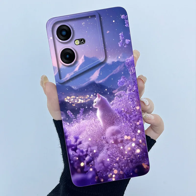 Floral Oil Painting Soft Silicone Phone Case - Fashion Simplicity Design