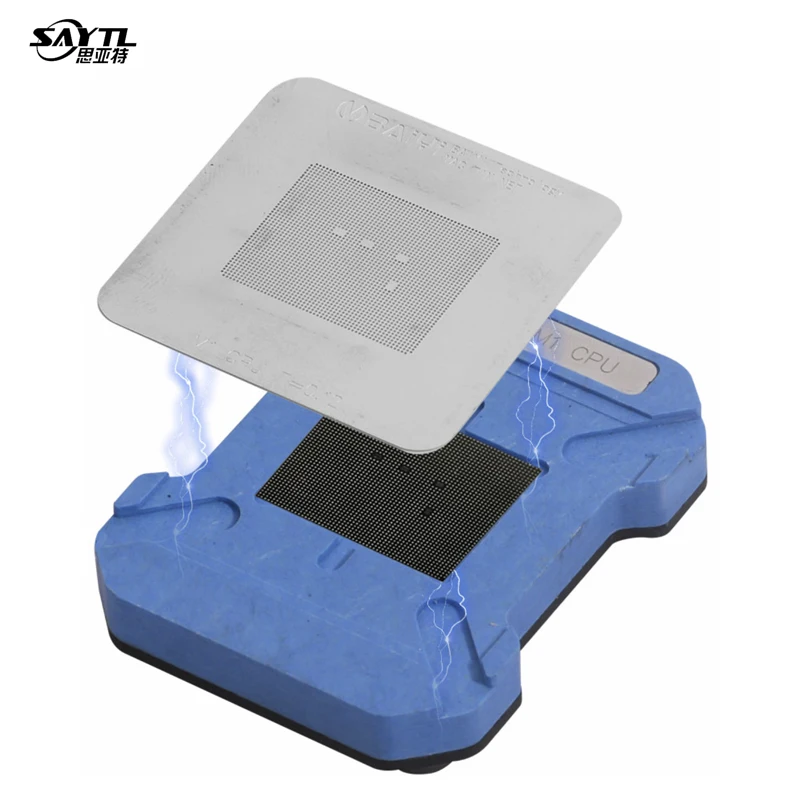 Bga Reballing Stencil Kit Per Mac Macbook M1 Cpu Riscaldamento Diretto Modello Bga