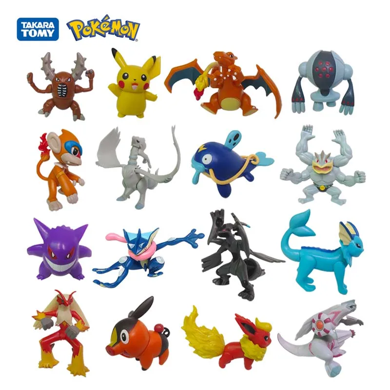 20 Tipi Pokemon Action Figures Big Size 6-10 Cm Gengar Charizard Pikachu Pvc Change Model Toys Bambini Kawaii Gifts Kid Doll