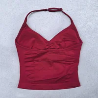 New Seamless Yoga Set Women Gym Clothing Scrunch Bum Legging Padded Tank Top Workout Outfits Fitness Sportswear Suits - Image 5