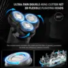 Sejoy Shavers for Men Electric Razor Waterproof IPX5 Electric Shaver Fast Charging-3D Floating Head Shaving Machine 2