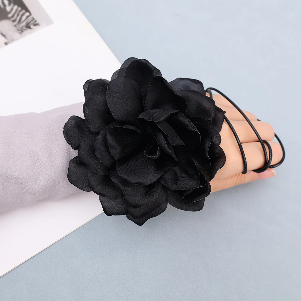 Flower Corsage Tie Neck Choker