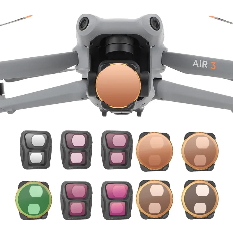 

Фильтр для камеры Air 3 набор фильтров для объектива UV CPL ND4 ND8 ND16 ND32 ND4/PL ND8/PL ND16/PL ND32/PL DJI Air 3 Аксессуары для дрона