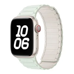 Magnetic Loop Silicone Strap Bracelet for Series 11 46mm (Mint - Starlight)