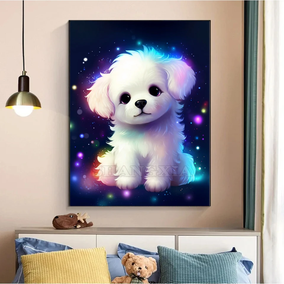 Full Mosaic Diamond Painting Animals Cat Dog Monkey Pterosaur Unicorns 5D Embroidery Home Decor DIY Rhinestone Cross Stitch A4 diamond painting