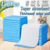 120-Pack Ultra Absorbent 33x45cm Pet Diaper Pads for Dogs &Cats, Odor-Control Puppy Pee Mats, Disposable Litter Toilet Solutions 1