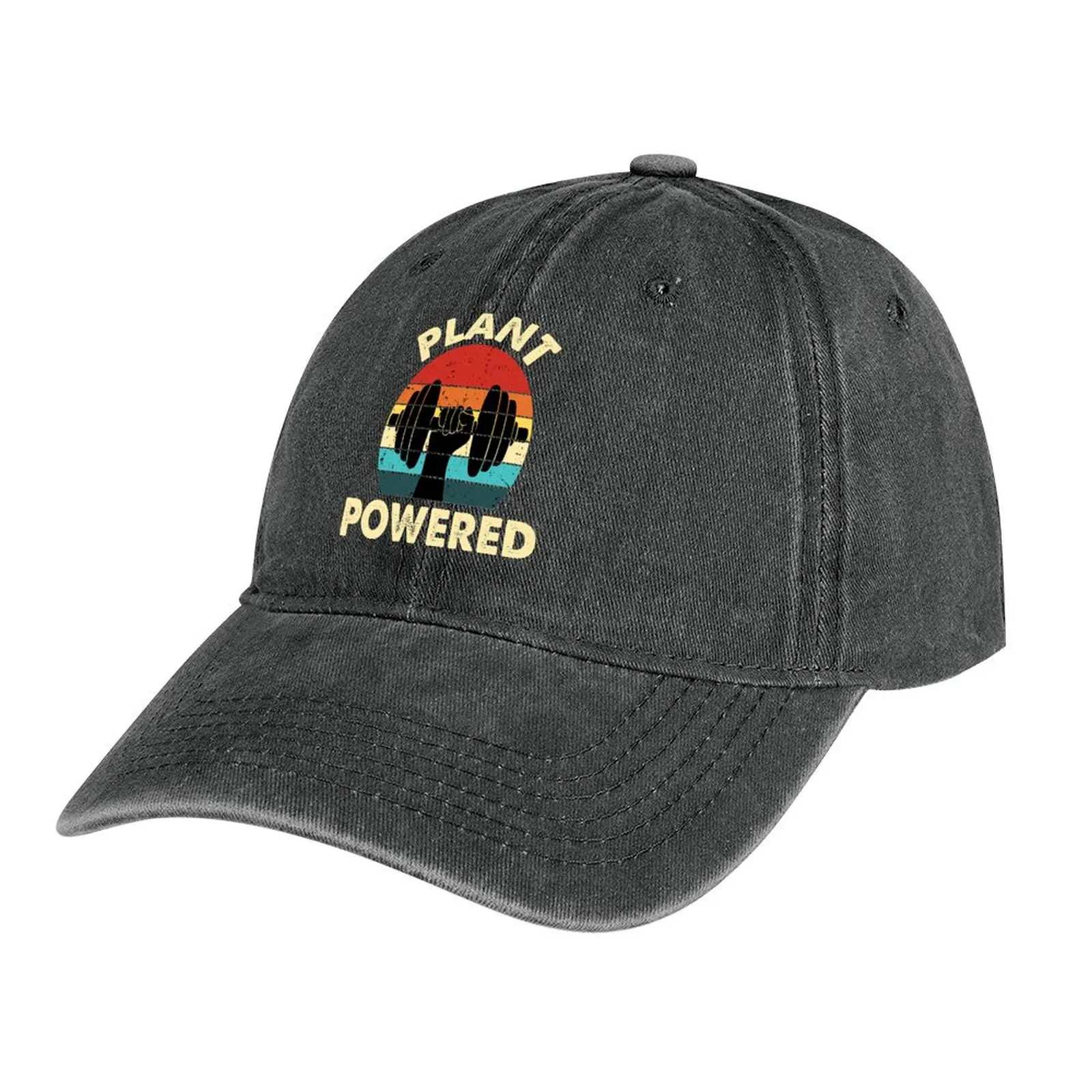 

Plant Powered Vegan Retro Cowboy Hat Hat Man For The Sun hard hat fishing Rave Men Golf Wear Women's