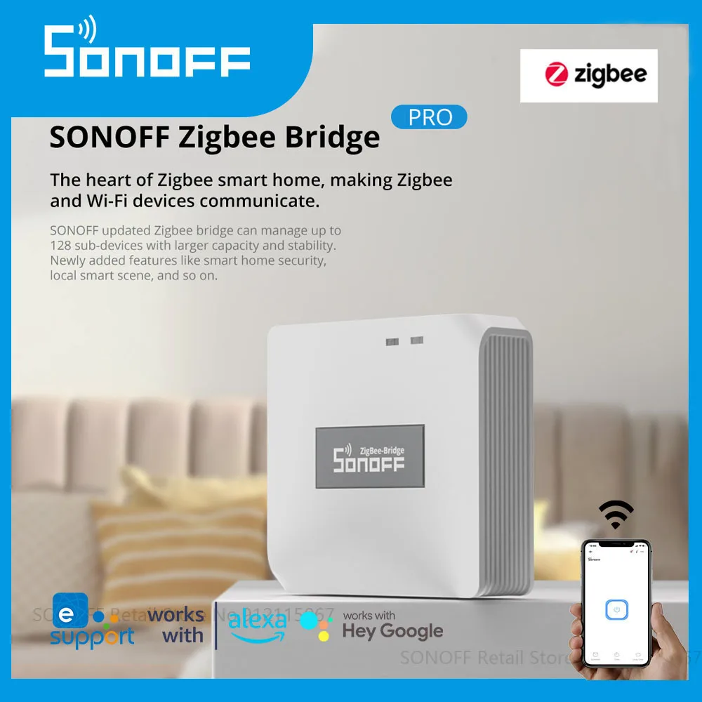 SONOFF ZB Bridge-P Zigbee 3.0 Gateway HUB zigbee gateway smart gateway WiFi Smart Home Bridge Remote Control Support Smart Scene Works With Alexa Google Home
