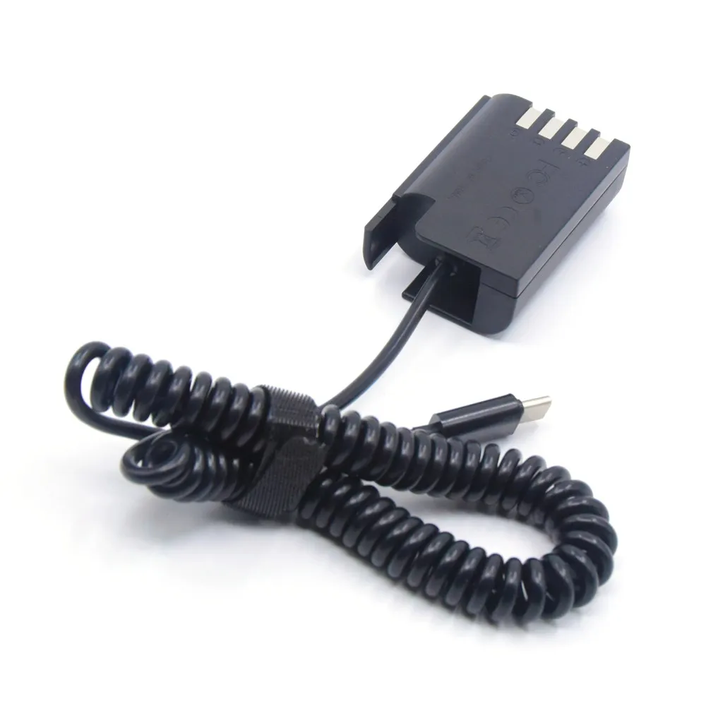 Blf19 Dcc12 Dmw-Blk22 Dcc17 Batteria Falsa Pd Power Bank Cavo Di Ricarica Usb C Per Lumix Dc-S5K S5Gk G9 Dmc-Gh3 Gh4 Gh5 Gh5 Ii Gh6