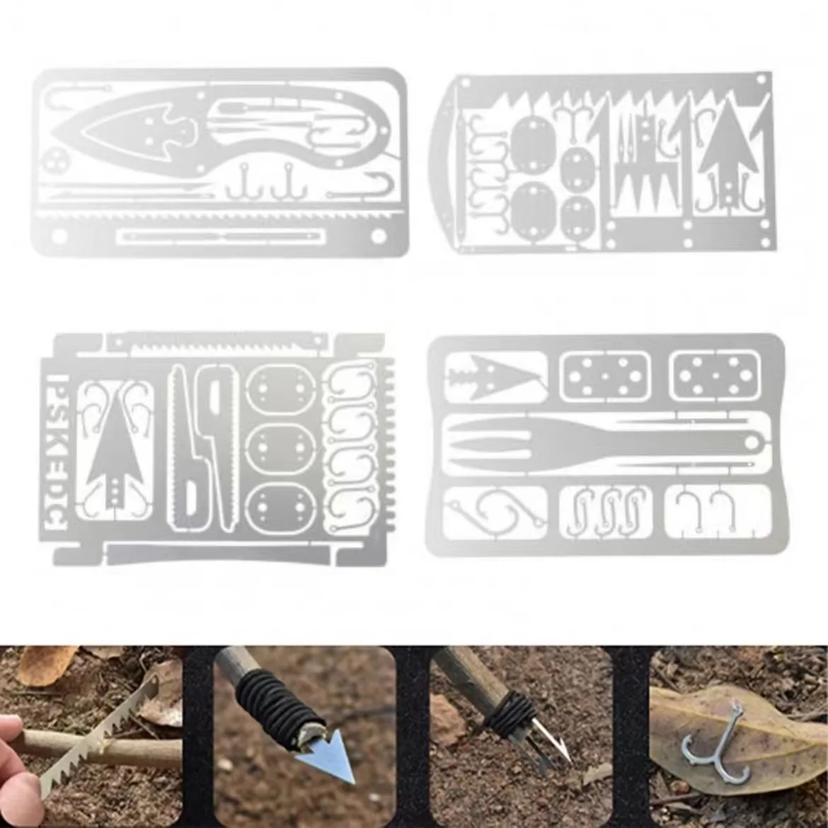 SurvivalToolCard22In1SurvivalCardMultiPurposePocketTool