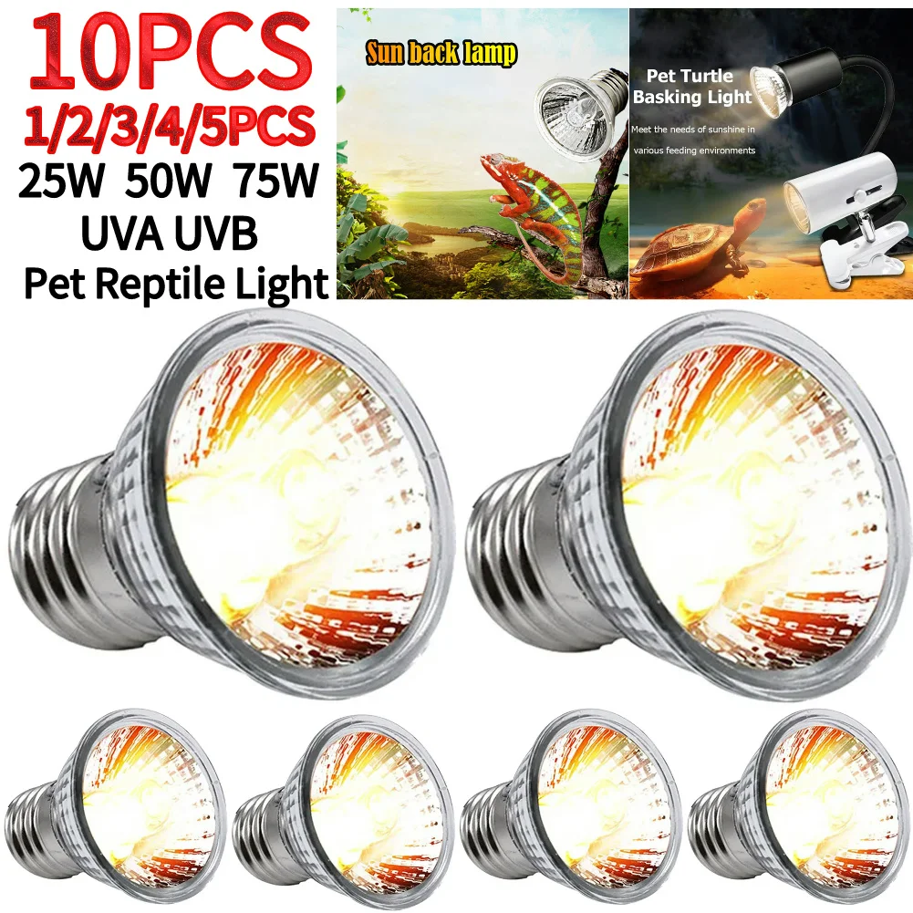 220V Lamp Amphibians Lizards Temperature Controller Lamp Bulb Turtle Basking UV Heating Light Full Spectrum Sunlamp reptile heating lamp reptile light bulb reptile lamp bulb heating lamp bulb