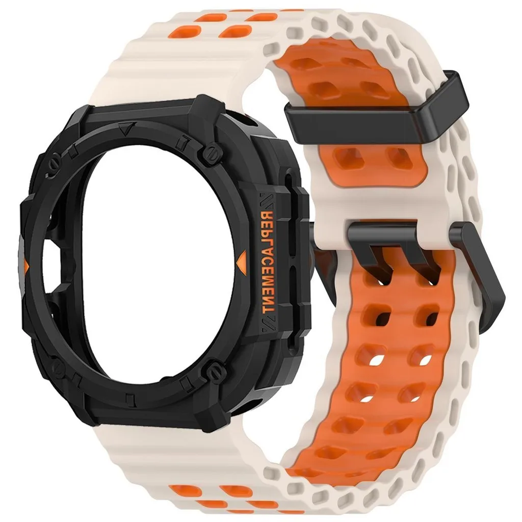 Premium Silicone Sport Band & Protective Case for 47mm Smartwatch - Durable Strap & Bracelet Cover