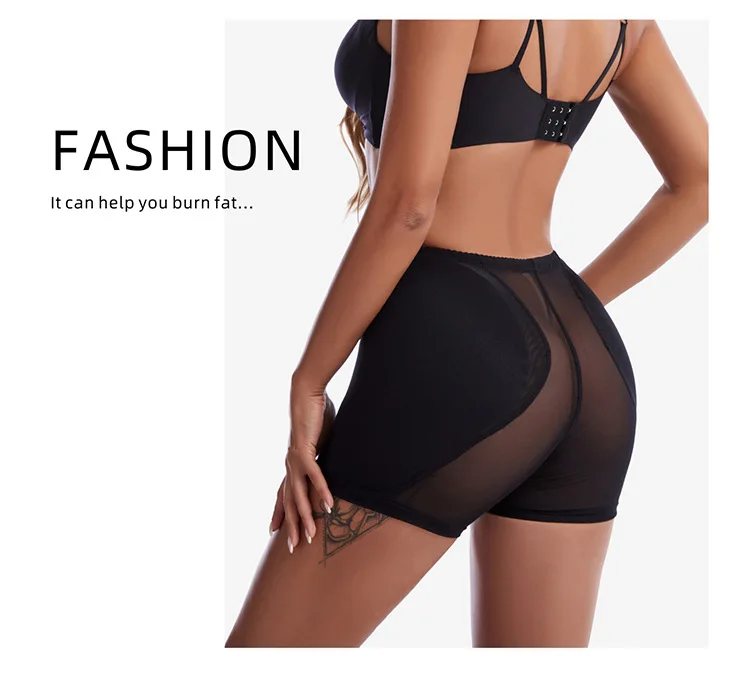 Women Sexy Lace Body Shaper Tummy Control Panties High Waist Tummy Slim Shaperwear Butt Lifter Transparent Hip Padded Underwear target shapewear