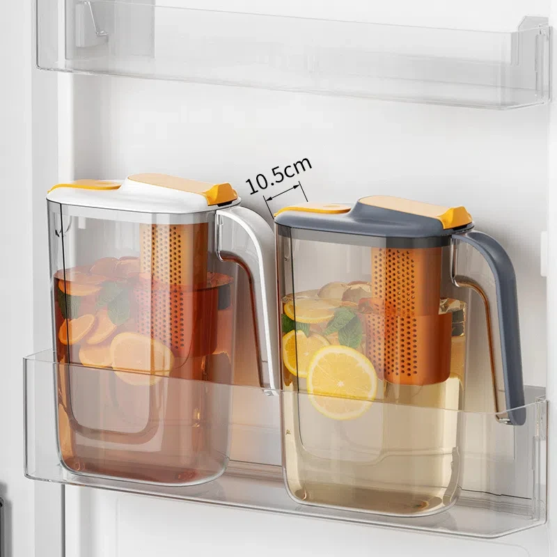 Water Pitcher Jug Beverage Pitchers Cold Tea Containers Carafe Kettle Juice Sangria Lemonade Plastic Drinks Fridge Iced Drink