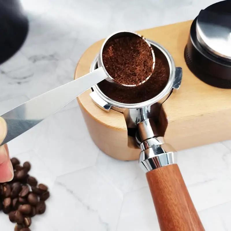 Espresso Scoop With Tamper 2 In 1 Coffee Spoon With Powder Hammer Tamping Stainless Steel Ground Coffee Tablespoon For K Cups
