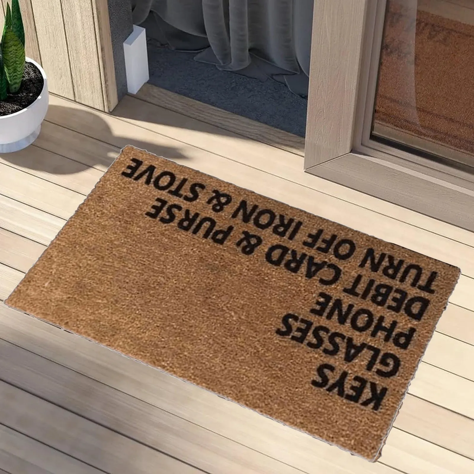 1PC Carpet Bedroom Keys Glasses Phone Debit Card Purse Stove | Funny Doormat | Welcome Mat | Funny Door Mat | Funny Gift | Home