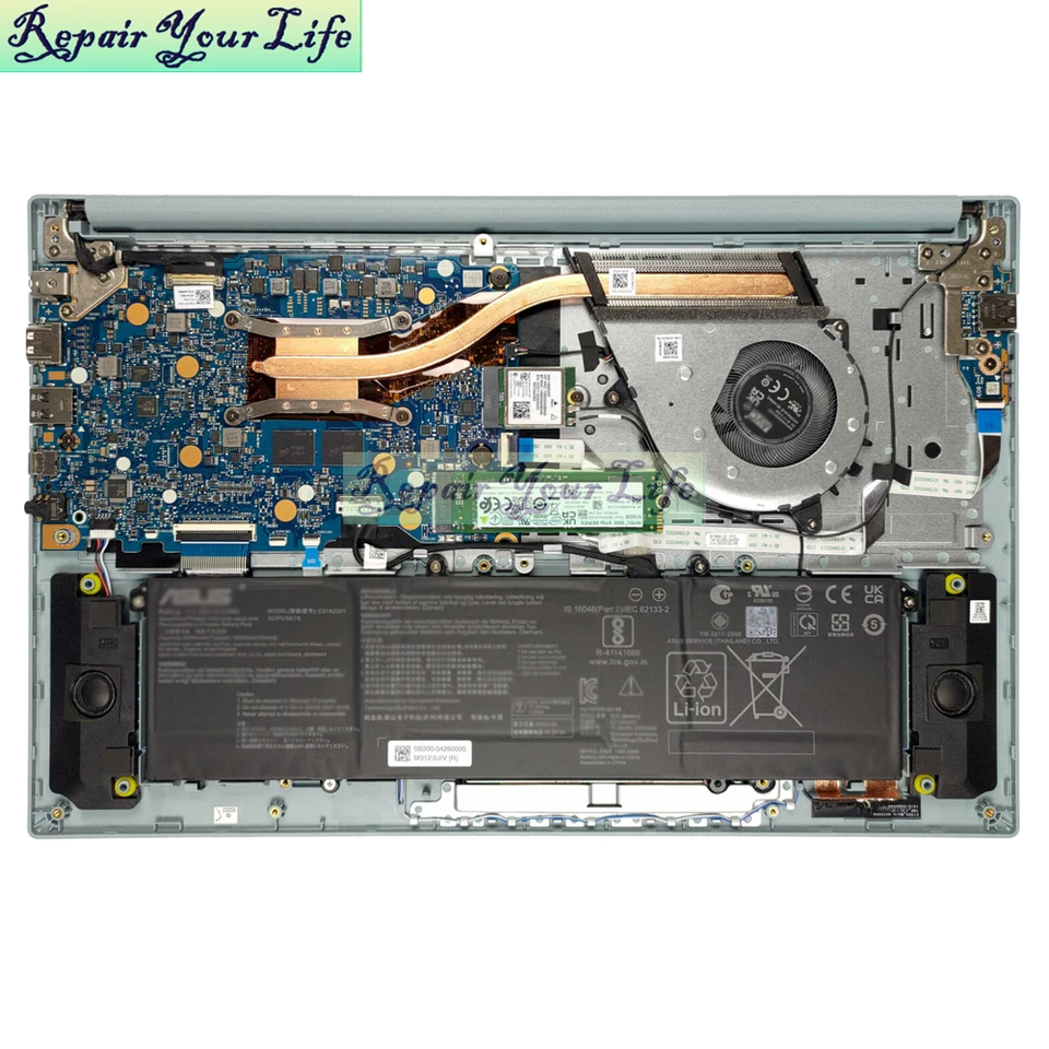 CPU Cooling Fan For Asus For VivoBook X1404VA, X1404VAP