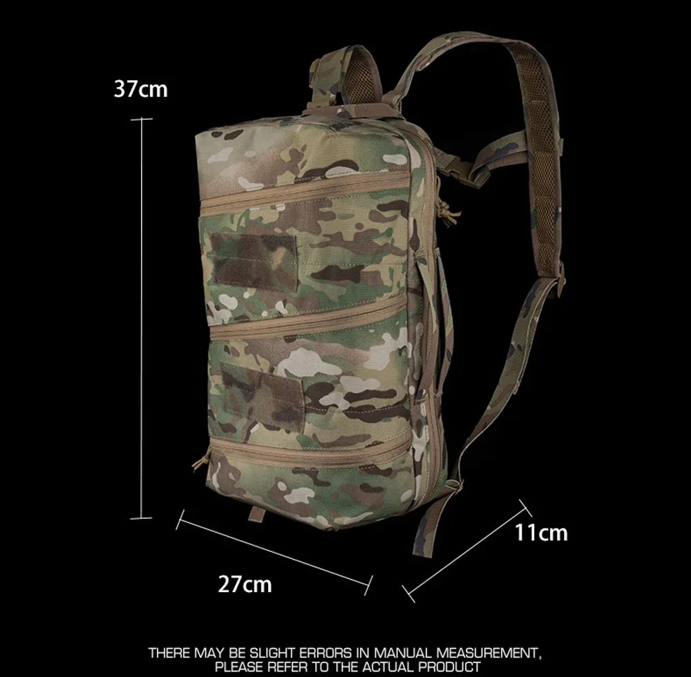 Taktische Delta-Tasche im SS-Stil, kompakter Angriffs-Rucksack für medizinische Pendler, geschichtete Aufbewahrung, Outdoor, Jagd, Camping, Sport, GP-Tasche – Detail 5