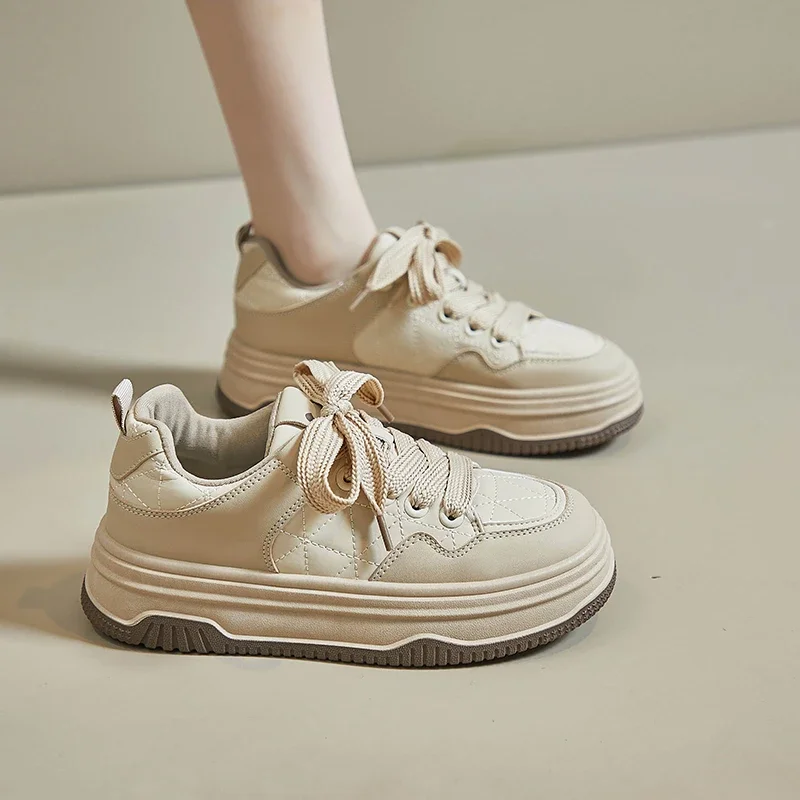 

Женские кроссовки на шнуровке, Повседневная дышащая обувь, мягкая удобная Вулканизированная подошва