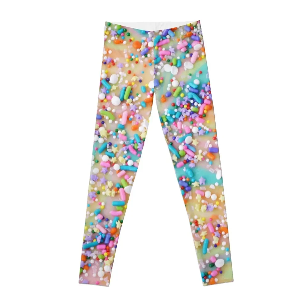 

Rainbow Fudge with Sprinkles Leggings leggins push up woman workout clothes for Womens Leggings