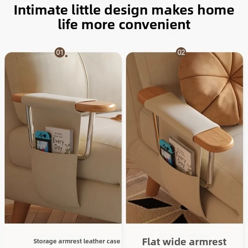 Solid Wood Single Foldable Extendable Multi-Functional New Model Lazy Sofa Bed for Small Space Living Room Space Saving Durable