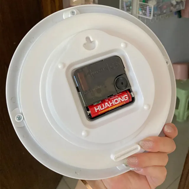 Kis Falóról Fehér Virág Minimalizmus All-Match Keret Csendes Kvarc Lógott, Páros Órák Nappali Otthoni Dekoráció Művészete - Image 4