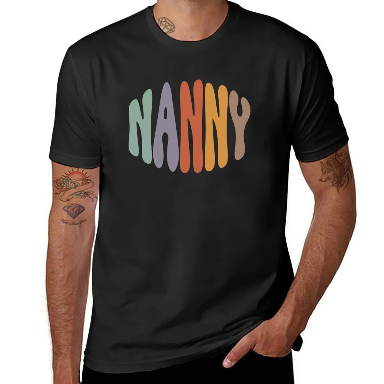 

Proud Nanny Proud Career Profession T-Shirt quick drying summer tops oversized black t-shirts for men