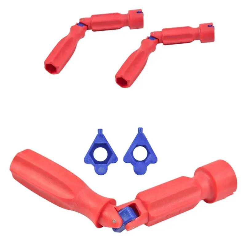 Chiave Montaggio Sedile WC MXTIMWAN - Universale Per Bulloni 10/13/17mm - Design Antiscivolo Rosso - Strumento Riparazione Bagno - Foto 10