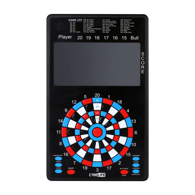 CyeeLife Dart Scoring Electronic Professional Target Configuration Game